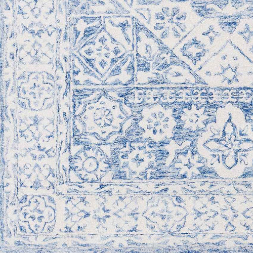 Yvelines Traditional Pale Blue Area Rug