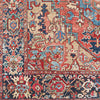 Manche Traditional Bright Red/Navy/Wheat/Ice Blue/Grass Green/Ivory Area Rug