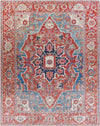 Nievre Traditional Burnt Orange Area Rug