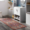 Nievre Traditional Burnt Orange Area Rug