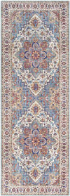 Landes Traditional Pale Blue Area Rug