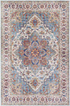 Landes Traditional Pale Blue Area Rug