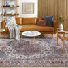 Landes Traditional Pale Blue Area Rug