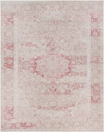 Corsica Traditional Blush Washable Area Rug