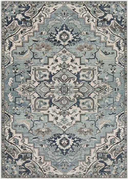 Acerra Traditional Navy Area Rug