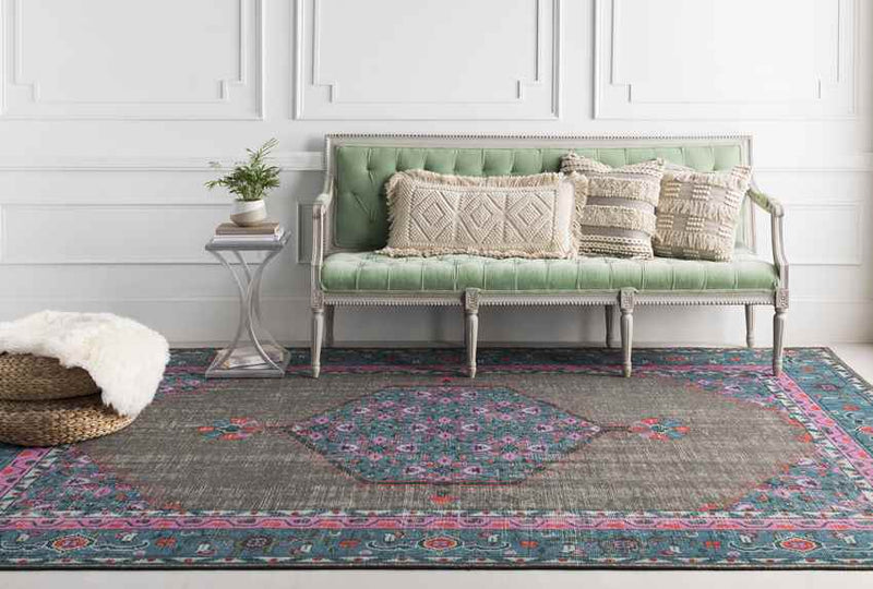 Chieti Traditional Charcoal Area Rug