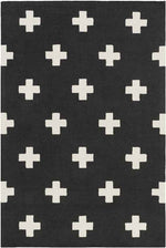 Sardinia Modern Black Area Rug