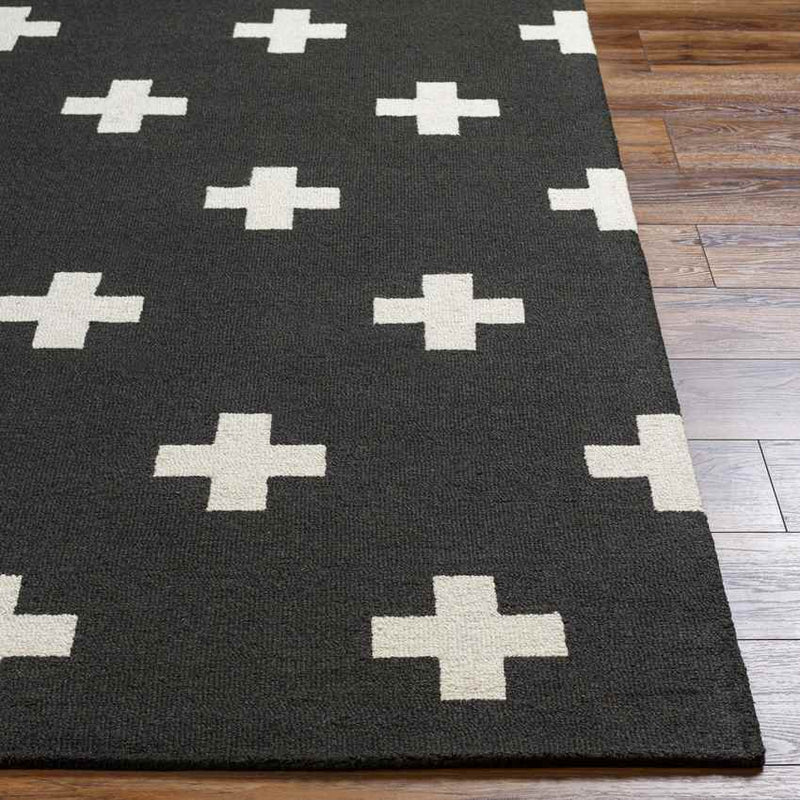 Sardinia Modern Black Area Rug