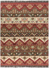 Claudette Rustic Dark Brown Area Rug