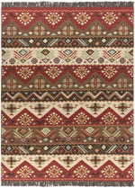 Claudette Rustic Dark Brown Area Rug