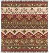 Claudette Rustic Dark Brown Area Rug