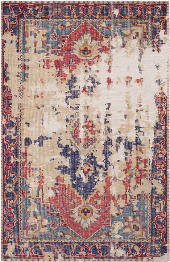 Germain Traditional Rust/Beige Area Rug