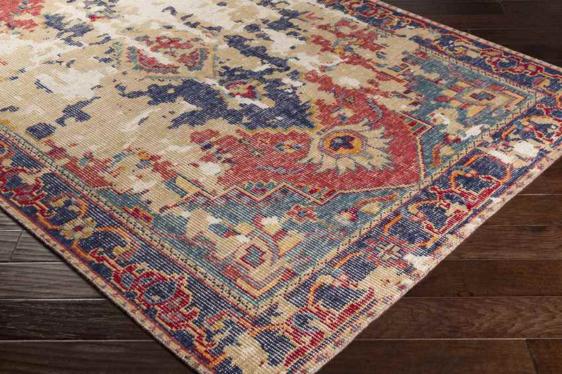 Germain Traditional Rust/Beige Area Rug