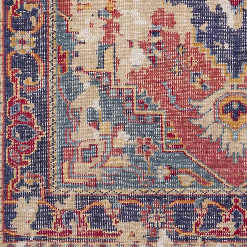Germain Traditional Rust/Beige Area Rug