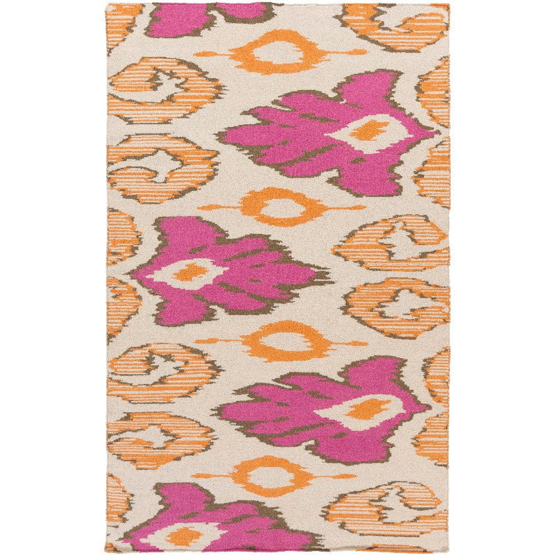 Adelanto Global Pink/Tan Area Rug
