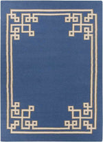 Adrian Modern Navy/Khaki Area Rug