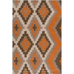 Ailey Global Orange/Gray Area Rug