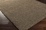 Geron Modern Dark Brown Area Rug
