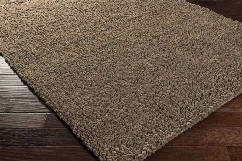 Geron Modern Dark Brown Area Rug