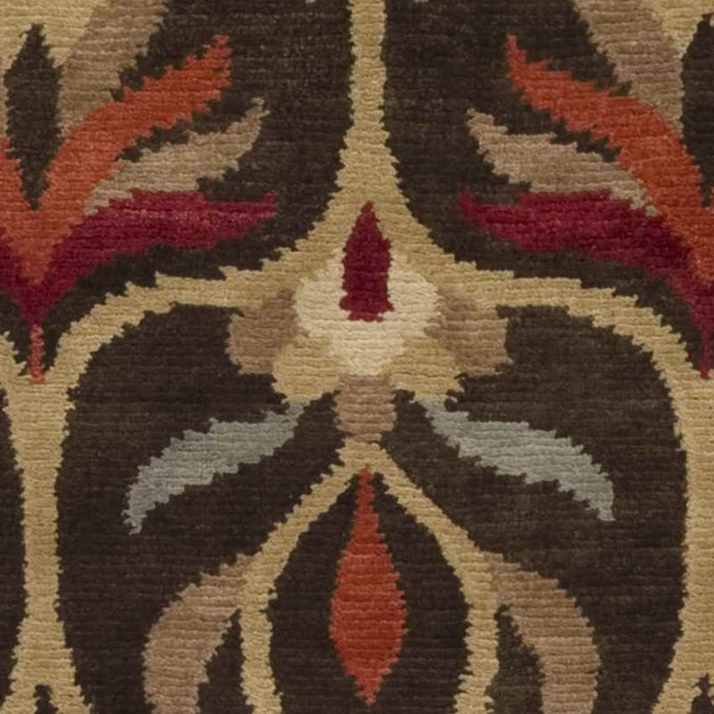 Ardencroft Traditional Dark Brown/Tan Area Rug