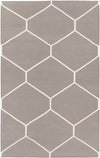 Arvada Modern Taupe/White Area Rug