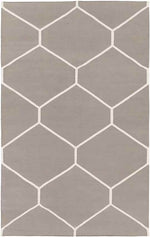 Arvada Modern Taupe/White Area Rug