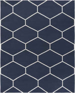 Arvada Modern Navy/White Area Rug