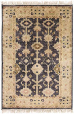 Taranto Traditional Black/Gold Area Rug
