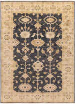 Taranto Traditional Black/Gold Area Rug