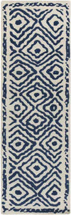 Ashland Modern Blue/Ivory Area Rug
