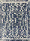 Ashland Modern Blue/Ivory Area Rug