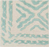 Ashland Modern Teal/Beige Area Rug
