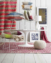 Ashland Modern Pink/Beige Area Rug
