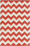 Zwiep Modern Orange/Ivory Area Rug