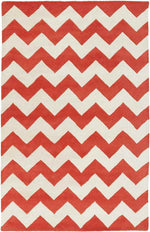 Zwiep Modern Orange/Ivory Area Rug