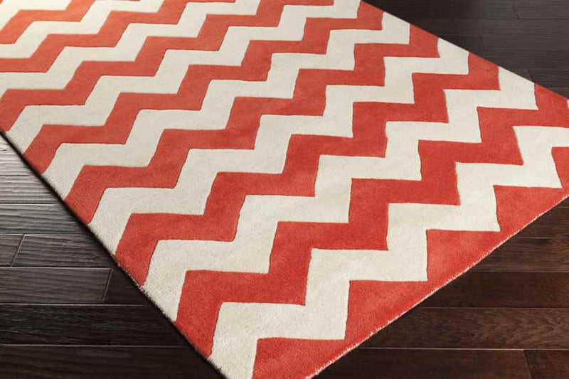 Zwiep Modern Orange/Ivory Area Rug