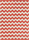 Zwiep Modern Orange/Ivory Area Rug