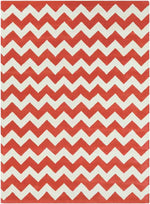 Zwiep Modern Orange/Ivory Area Rug