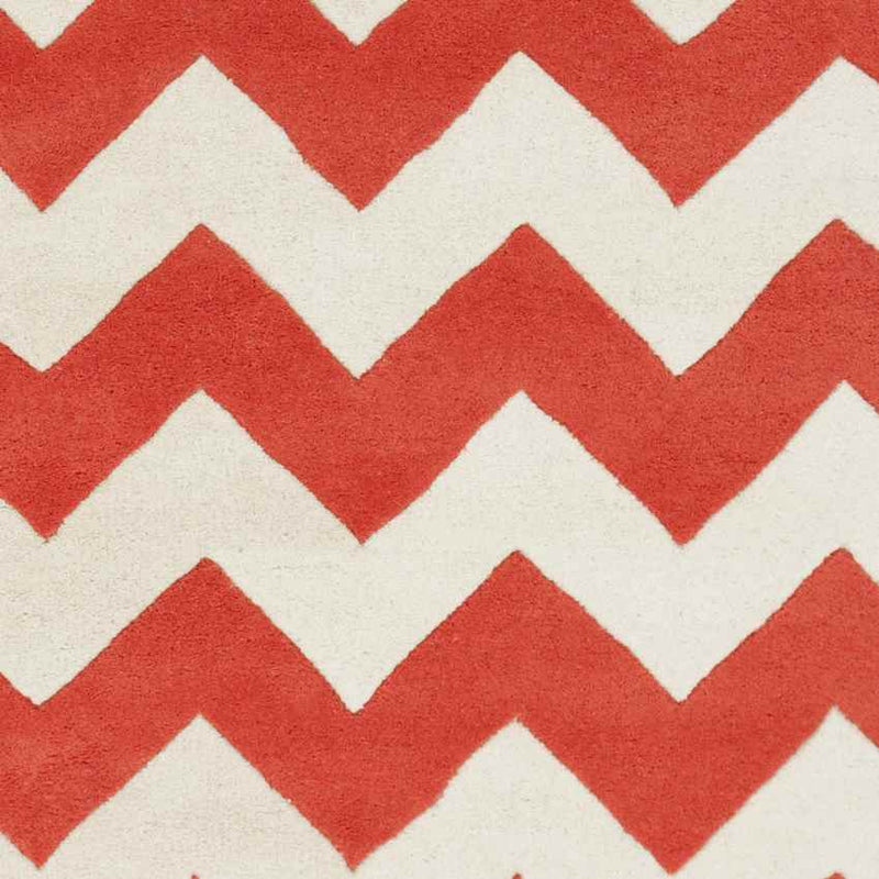 Zwiep Modern Orange/Ivory Area Rug