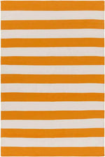 Atlanta Modern Orange/Ivory Area Rug