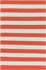 Atlanta Modern Bright Orange Area Rug