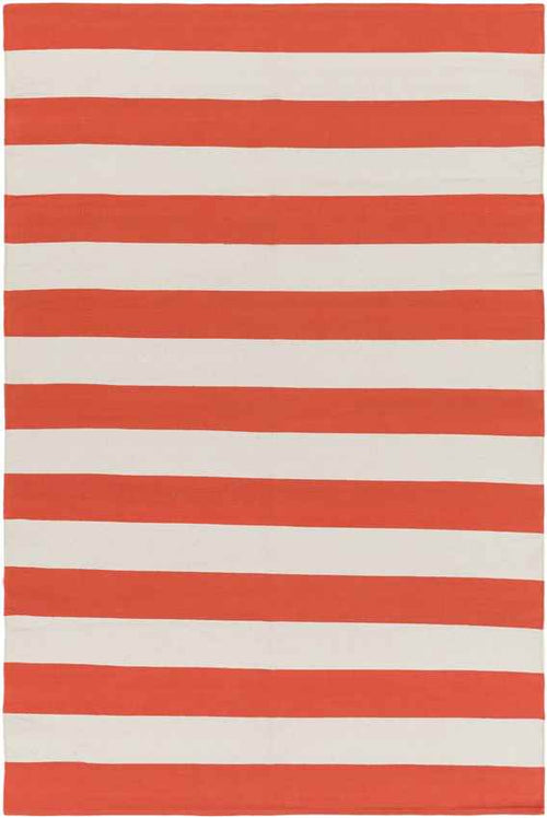 Atlanta Modern Bright Orange Area Rug