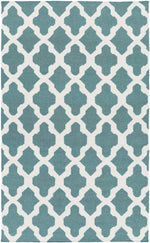 Woold Modern Teal Area Rug