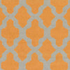 Woold Modern Orange/Grey Area Rug