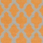 Woold Modern Orange/Grey Area Rug