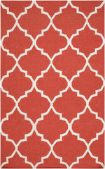 Woord Modern Orange Area Rug
