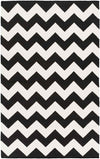Wordragen Modern Black Area Rug