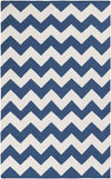 Wordragen Modern Blue/Ivory Area Rug