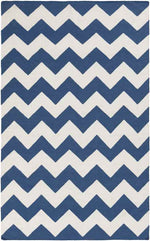 Wordragen Modern Blue/Ivory Area Rug