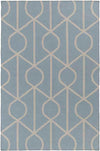 Avoca Modern Light Blue/Ivory Area Rug